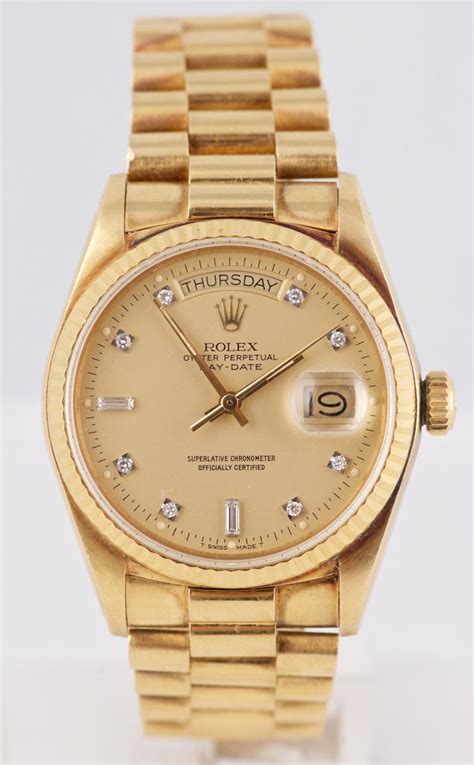 1984 gold rolex|1984 Rolex presidential.